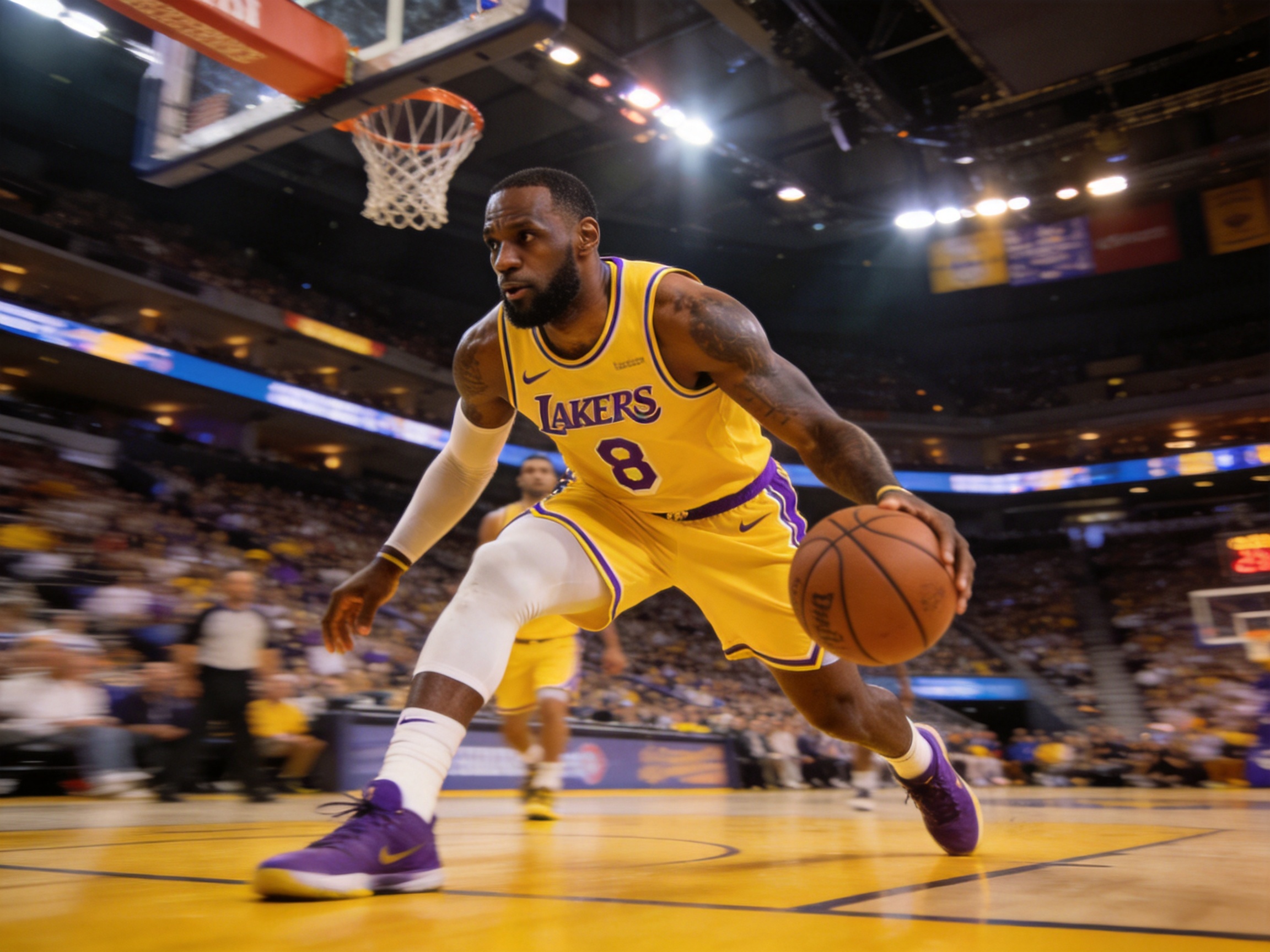 NBA湖人vs勇士比赛